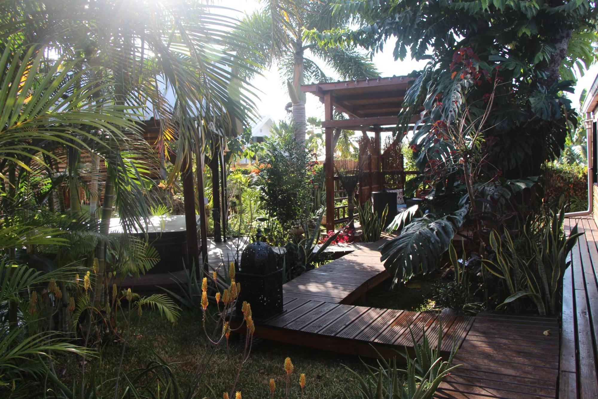 La Liane De Jade 974-Lodge Le Palissandre - Jacuzzi Privatif - Piscine Chauffee Le Bois de Nefles  外观 照片
