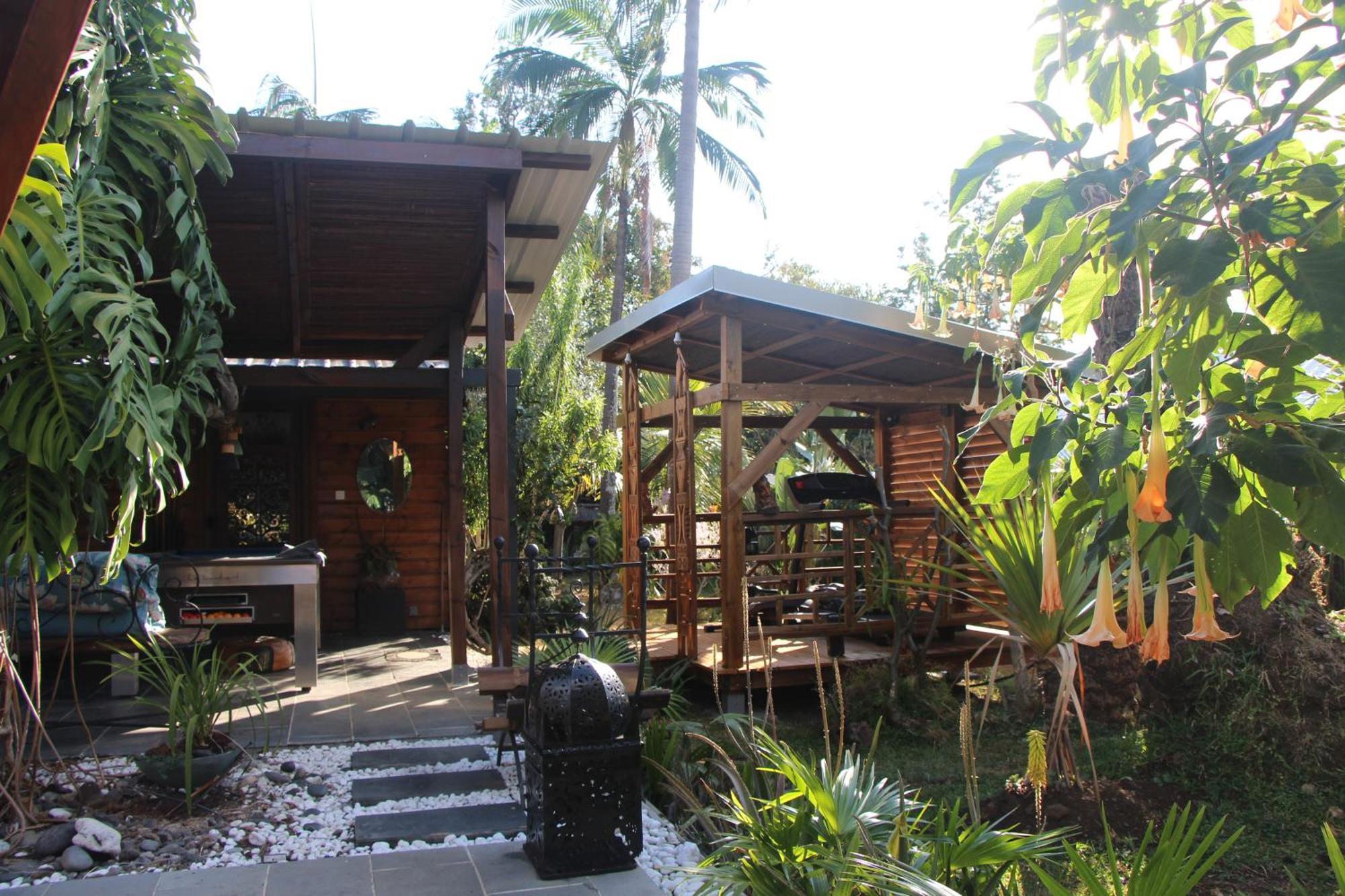 La Liane De Jade 974-Lodge Le Palissandre - Jacuzzi Privatif - Piscine Chauffee Le Bois de Nefles  外观 照片